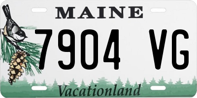 ME license plate 7904VG