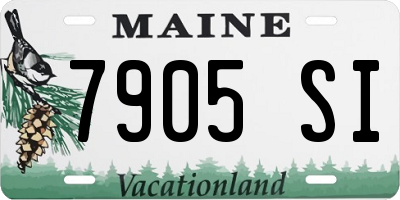 ME license plate 7905SI