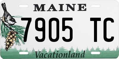 ME license plate 7905TC