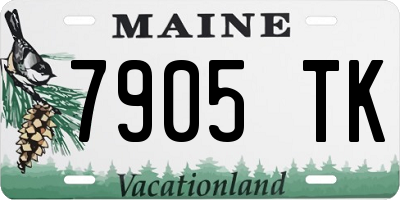 ME license plate 7905TK