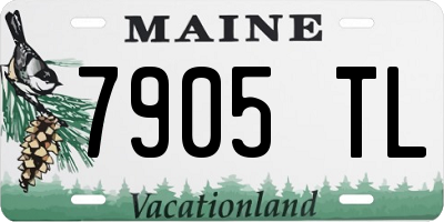 ME license plate 7905TL