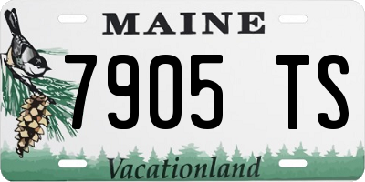 ME license plate 7905TS