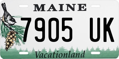 ME license plate 7905UK