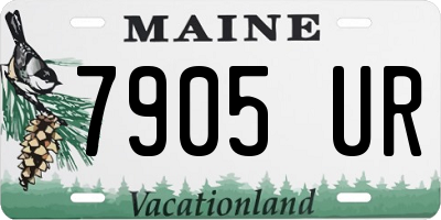 ME license plate 7905UR