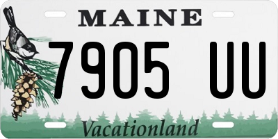 ME license plate 7905UU