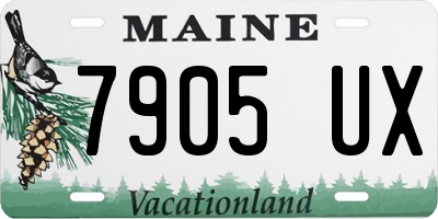 ME license plate 7905UX