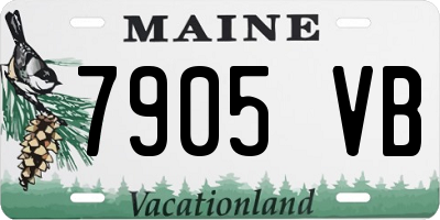 ME license plate 7905VB