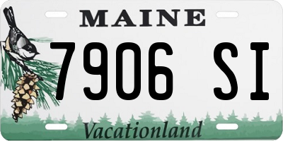ME license plate 7906SI