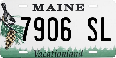 ME license plate 7906SL