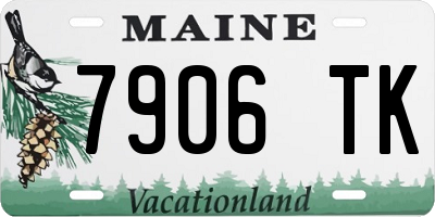 ME license plate 7906TK