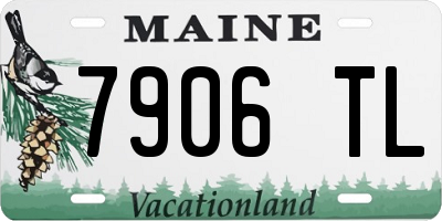 ME license plate 7906TL