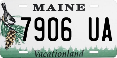ME license plate 7906UA