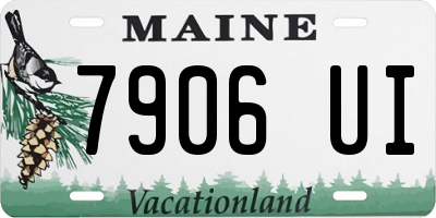 ME license plate 7906UI
