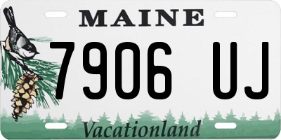 ME license plate 7906UJ