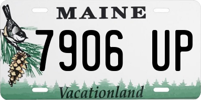ME license plate 7906UP