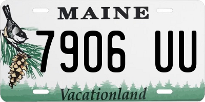 ME license plate 7906UU