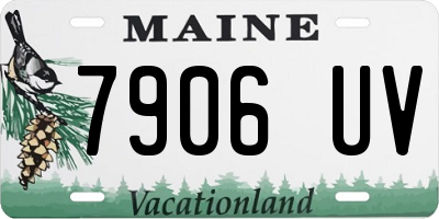 ME license plate 7906UV