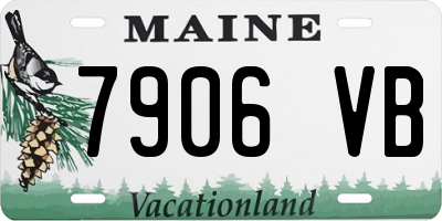 ME license plate 7906VB