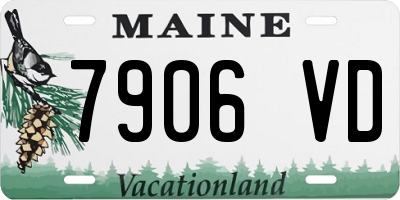 ME license plate 7906VD