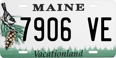 ME license plate 7906VE