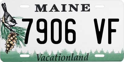 ME license plate 7906VF