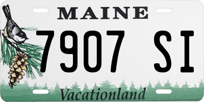 ME license plate 7907SI