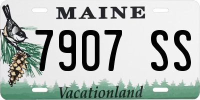 ME license plate 7907SS