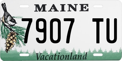 ME license plate 7907TU
