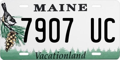 ME license plate 7907UC