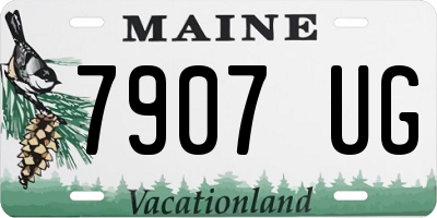 ME license plate 7907UG
