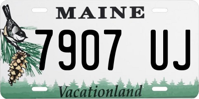 ME license plate 7907UJ
