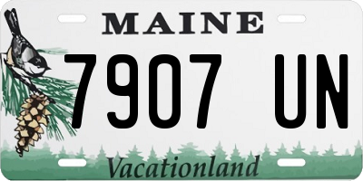 ME license plate 7907UN