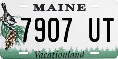 ME license plate 7907UT