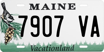 ME license plate 7907VA