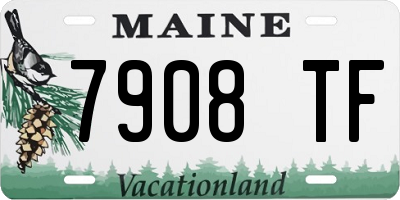 ME license plate 7908TF
