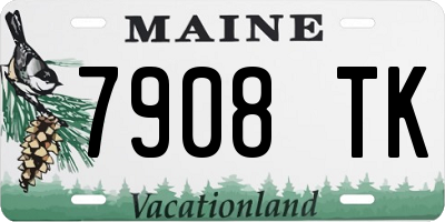 ME license plate 7908TK
