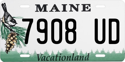 ME license plate 7908UD