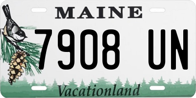 ME license plate 7908UN