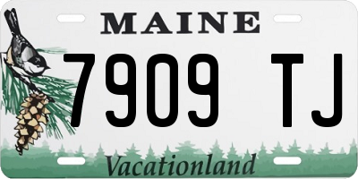 ME license plate 7909TJ