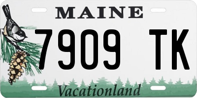 ME license plate 7909TK