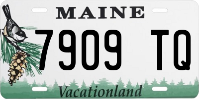 ME license plate 7909TQ