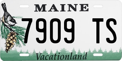 ME license plate 7909TS