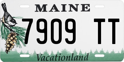 ME license plate 7909TT