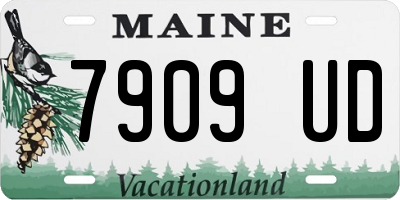 ME license plate 7909UD