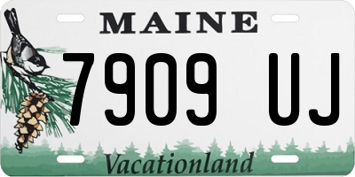 ME license plate 7909UJ