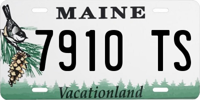 ME license plate 7910TS