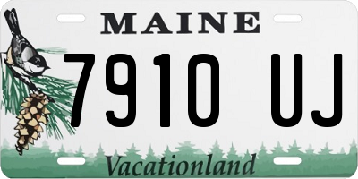 ME license plate 7910UJ