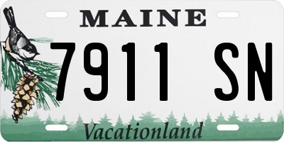 ME license plate 7911SN