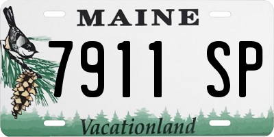 ME license plate 7911SP