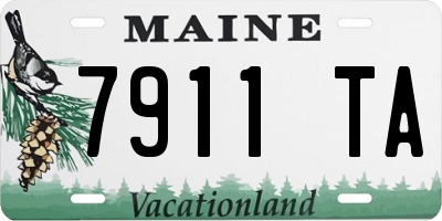 ME license plate 7911TA